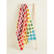 FREE CROCHET GRADIENT GRANNY SQUARE BLANKET