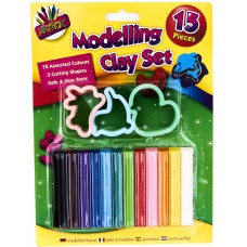 15 Piece Modelling Clay Set