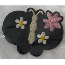 iron on motif Black Jean Butterfly