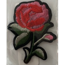 iron on motif Red Pink Rose 5cm