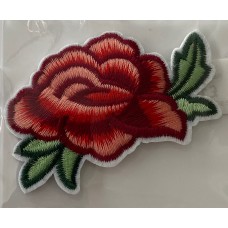 iron on motif Red Rose 7cm x 4cm