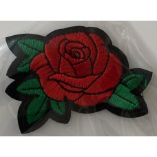 iron on motif Red Rose 7cm x 5cm