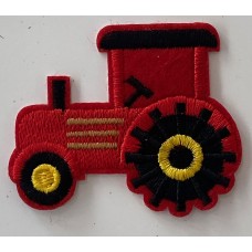 iron on motif Tractor Red