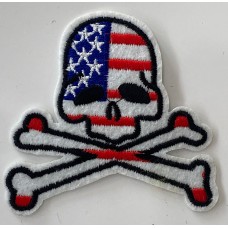 iron on motif USA Skull