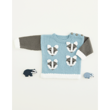 FREE BADGER SWEATER IN SNUGGLY DK & BUNNY