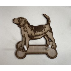 laser cut Dog lead hook Beagle