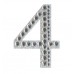 Numbers & Letters Diamante Stickers