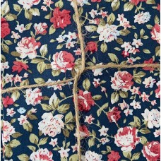 Fat Quarter Blue flowers 001