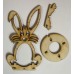 Laser Cut Bunny Egg Holder