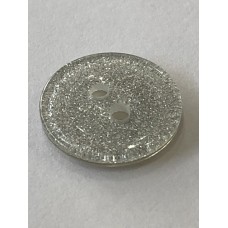 Glitter Silver 24L 15mm Button