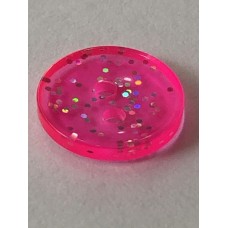 Glitter Pink 17L 11mm Button