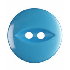 Button Fish Eye Blue