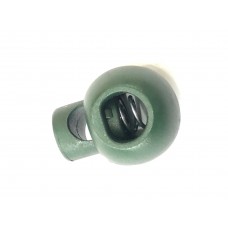Cord Stop Round Single Hole Green