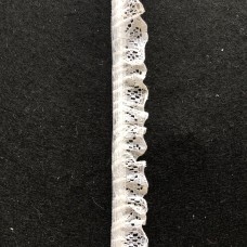 Gathered Lace 15mm Ivory