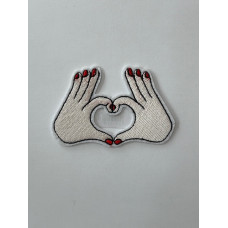 iron on motif Heart Hands