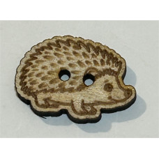 Wooden Hedgehog Button