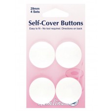 Hemline self Cover Buttons 29mm plastic