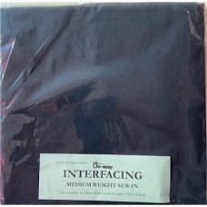 Medium Weight Sew-in Interfacing Black