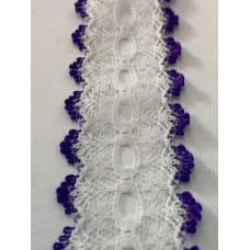 Knitting in Lace White/Purple