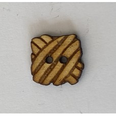 Wooden Lattice button