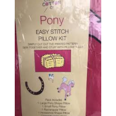 Pony Easy Stitch Pillow