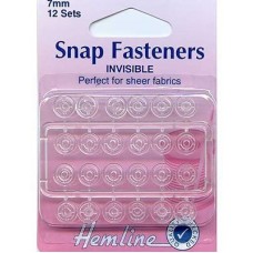 Snap Fasteners Invisible 7mm