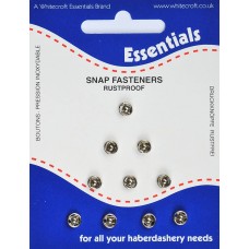 Whitecroft press studs Silver size 000 / 5mm