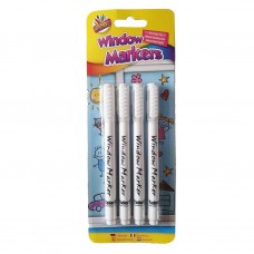 4 Window Markers White